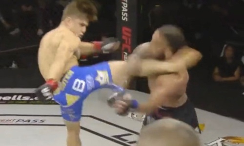 Непобежденный американский боец MMA нокаутировал соперника за 13 секунд. Видео