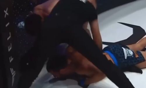 Видео нокаута кулаком в полете. Чемпион отправил спать претендента в промоушне Хабиба