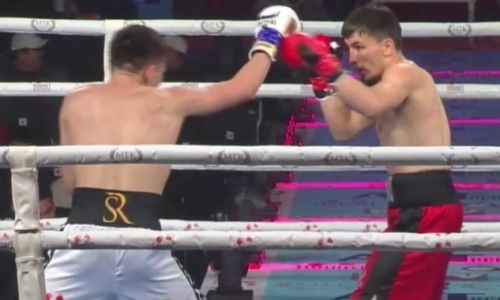 21-летний непобежденный казахстанский боксер побил узбека