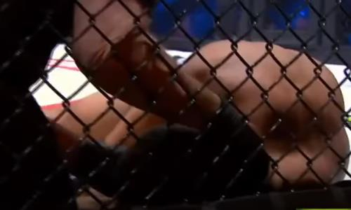 Российский боец усыпил узбекского файтера в первом раунде и стал новым чемпионом на турнире в Алматы. Видео