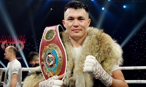 Камшыбек Кункабаев обратился к казахстанцам после досрочной победы и завоевания титула WBA