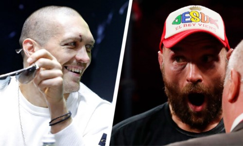 Александр Усик ответил на грубое высказывание Фьюри о яйцах. Видео
