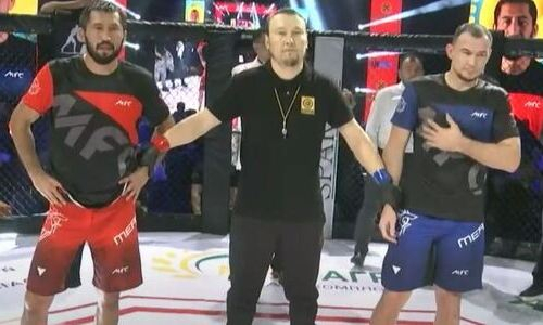 Дамир Исмагулов и Арман Оспанов вышли в октагон и выявили лучшего