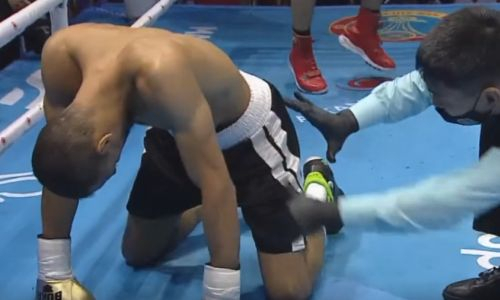 Тяжелый нокаут за 45 секунд. Видео полного боя Жанкоша Турарова против чемпиона