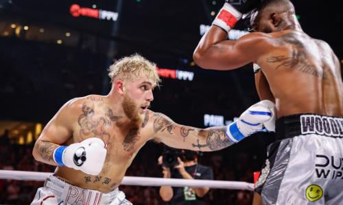 Видео полного боя Джейк Пол — Тайрон Вудли с нокаутом года