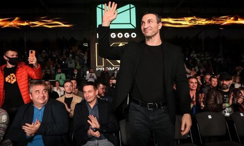 Владимир Кличко посетил вечер бокса с боями казахстанцев. Фото