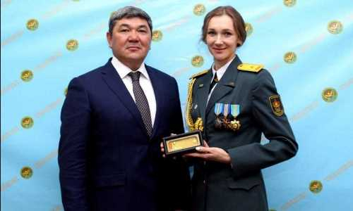 Ольга Рыпакова получила очередное воинское звание