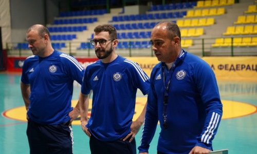 Фоторепортаж с тренировки сборной Казахстана перед матчем против Узбекистана