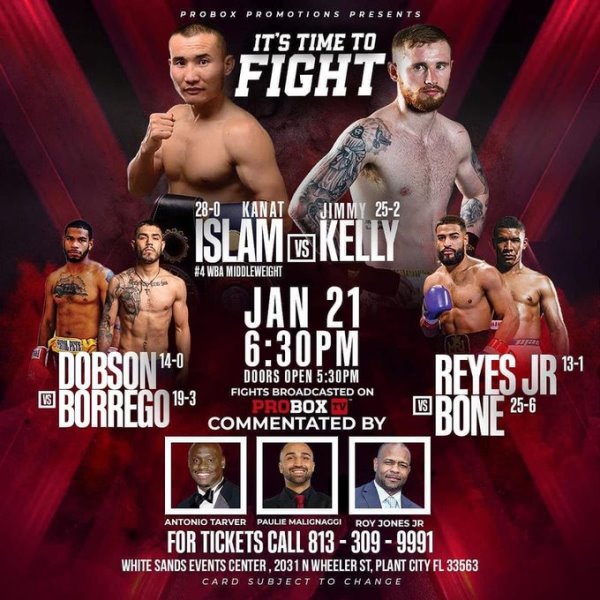 Представлен официальный постер боя Каната Ислама против британца с 25 победами