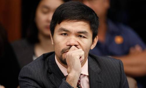 «Переверну в третьем раунде». Казахстанский боксер напугал Мэнни Пакьяо еще до боя. Видео