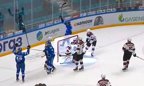 «Барыс» забросил первую шайбу в 2022 году. Видео