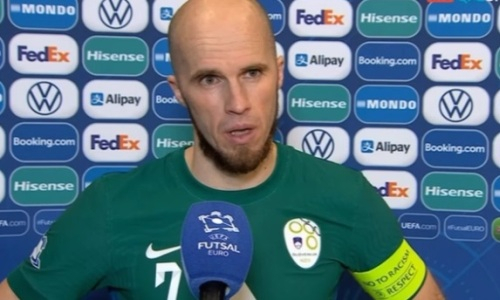 Капитан сборной Словении удивил откровением после матча с Казахстаном на Евро-2022 по футзалу