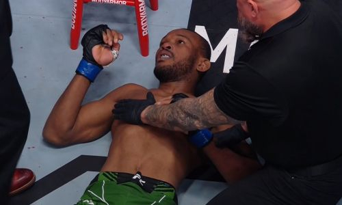 Видео эффектного нокаута с «вертушки» Шавката Рахмонова в UFC