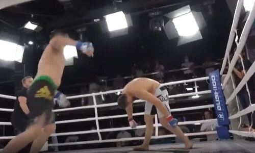 Заснул на месте. Назван лучший нокаут года в Казахстане. Видео