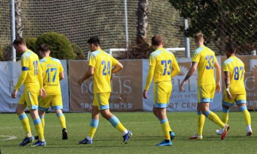 «Астана» всухую проиграла латвийскому клубу заключительный матч на УТС. Видео