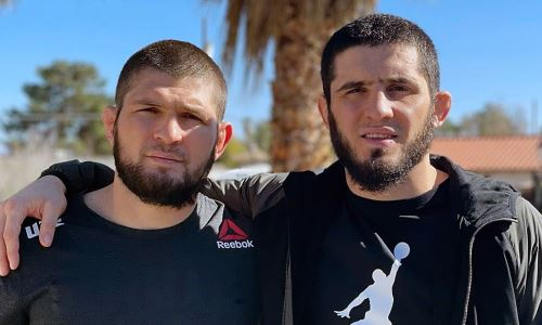 Хабиб Нурмагомедов эмоционально отреагировал на победу Ислама Махачева. Видео