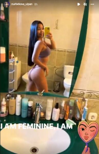 Одна из самых горячих спортсменок Казахстана покрутилась в трусиках перед зеркалом. Фото