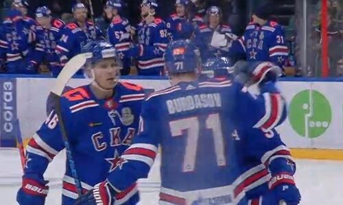 Сопернику «Барыса» по КХЛ забили семь шайб за период в матче Кубка Гагарина. Видео