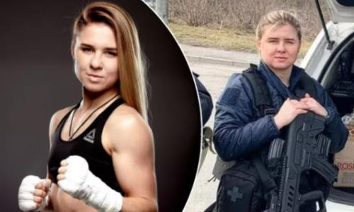 Яркая девушка и звезда украинского бокса служит в полиции в условиях войны с Россией. Фото
