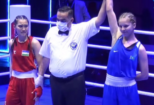 Казахстан отправил в нокдаун Узбекистан в финале чемпионата Азии по боксу. Видео