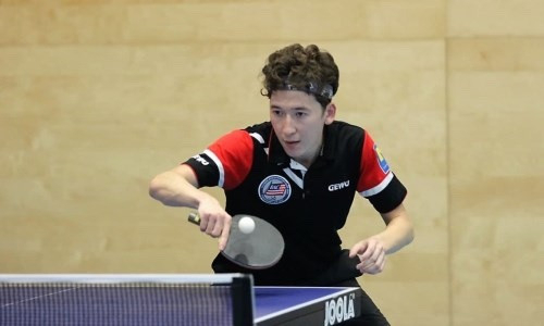 Казахстанец выступил в очередном туре чемпионата Австрии по настольному теннису