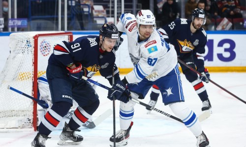 Фоторепортаж с матча плей-офф КХЛ «Металлург» — «Барыс» 3:1