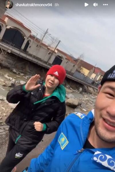 Шавкат Рахмонов показал свою тренировку с сестрой. Фото