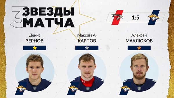 Хоккеист сборной Казахстана признан третьей звездой матча против «Авангарда»