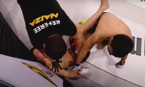 Казахстанский боец оформил первый нокаут на турнире по MMA в Алматы. Видео