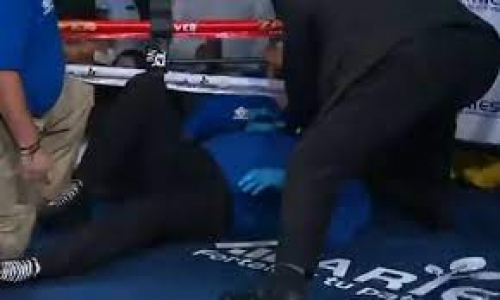 Мексиканский боксер случайно отправил в нокаут рефери. Его унесли с ринга. Видео