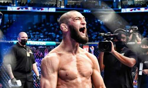 Хамзат Чимаев пытался ударить соперника после сирены на UFC 273. Видео