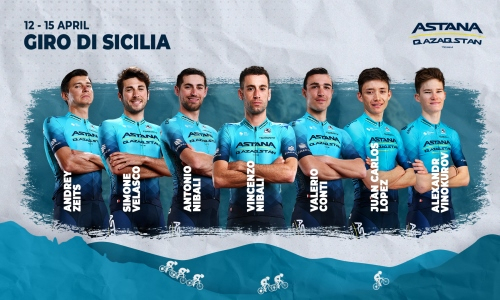 «Астана» объявила состав команды на «Джиро ди Сичилия»