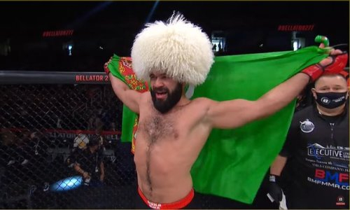 Туркменистанский боец нокаутировал бразильца и одержал первую победу в Bellator. Видео