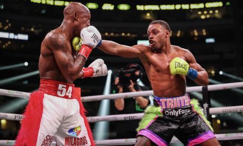 Эррол Спенс вернулся и нокаутом выиграл бой за три титула чемпиона мира. Видео