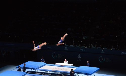 В Алматы стартовал чемпионат Казахстана по батутной гимнастике