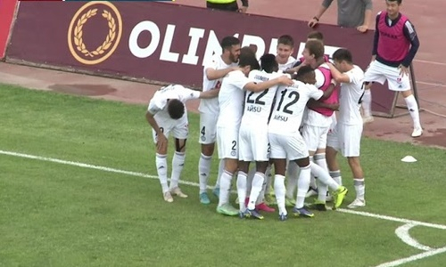 Видео гола Ньюадзи матча Премьер-Лиги «Ордабасы» — «Кайрат»