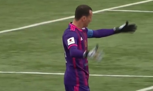 Видео гола Цуцкича матча Премьер-Лиги «Каспий» — «Шахтер»