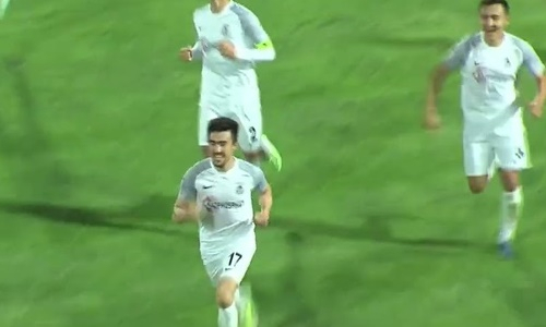 Видео гола Кожамберды матча Премьер-Лиги «Тараз» — «Актобе»