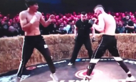 Видео полного боя казахстанского «Брюса Ли» с избиением и нокдауном «Берсерка»