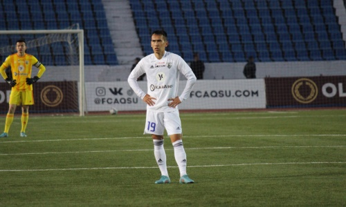 Защитник «Каспия» сыграл свой 50-й матч в КПЛ
