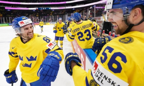 Швеция всухую разгромила дебютанта и вышла в лидеры ЧМ-2022 по хоккею