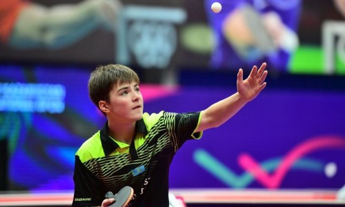 Казахстанец вышел в четвертьфинал турнира по настольному теннису «WTT Youth Contender»