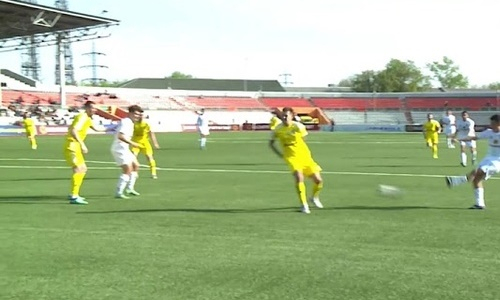 Видео гола Досмагамбетова матча Премьер-Лиги «Шахтер» — «Тобол»