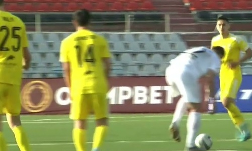 Видео гола Жаксылыкова матча Премьер-Лиги «Шахтер» — «Тобол»