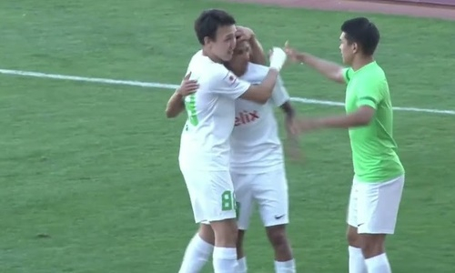 Видео гола Бруно матча Премьер-Лиги «Мактаарал» — «Каспий»