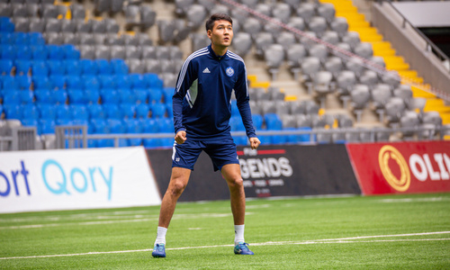 Появилось видео открытой тренировки сборной Казахстана перед стартом в Лиге наций