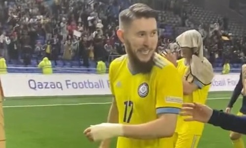 Появилось эмоциональное видео игроков сборной Казахстана после победы над Азербайджаном