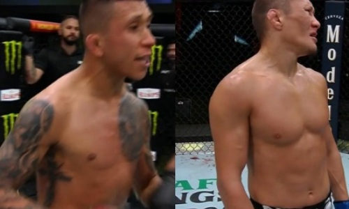 Эмоции Жалгаса Жумагулова и его соперника во время оглашения судейского решения показало СМИ