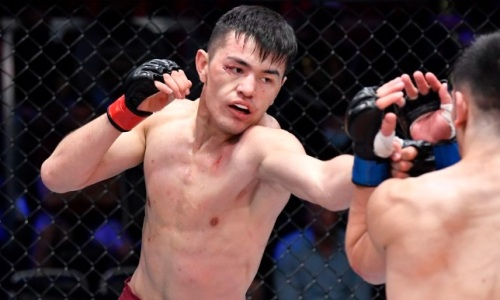 Казахский боец ярким нокаутом выиграл дебютный бой в UFC