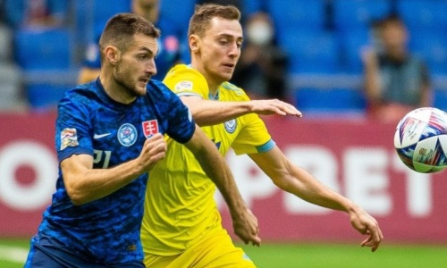 УЕФА опубликовал статистику матча Казахстан — Словакия в Лиге наций